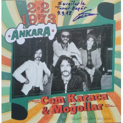 Cem Karaca & Moğollar: 2.2.1973 Ankara (Taner Öngür İmzalı) / Plak